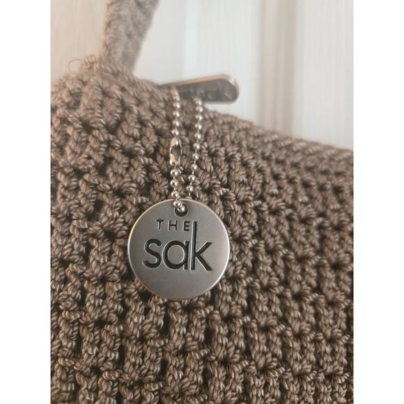 The Sak Tan/ Taupe Crochet Handbag Purse - Picture 4 of 12